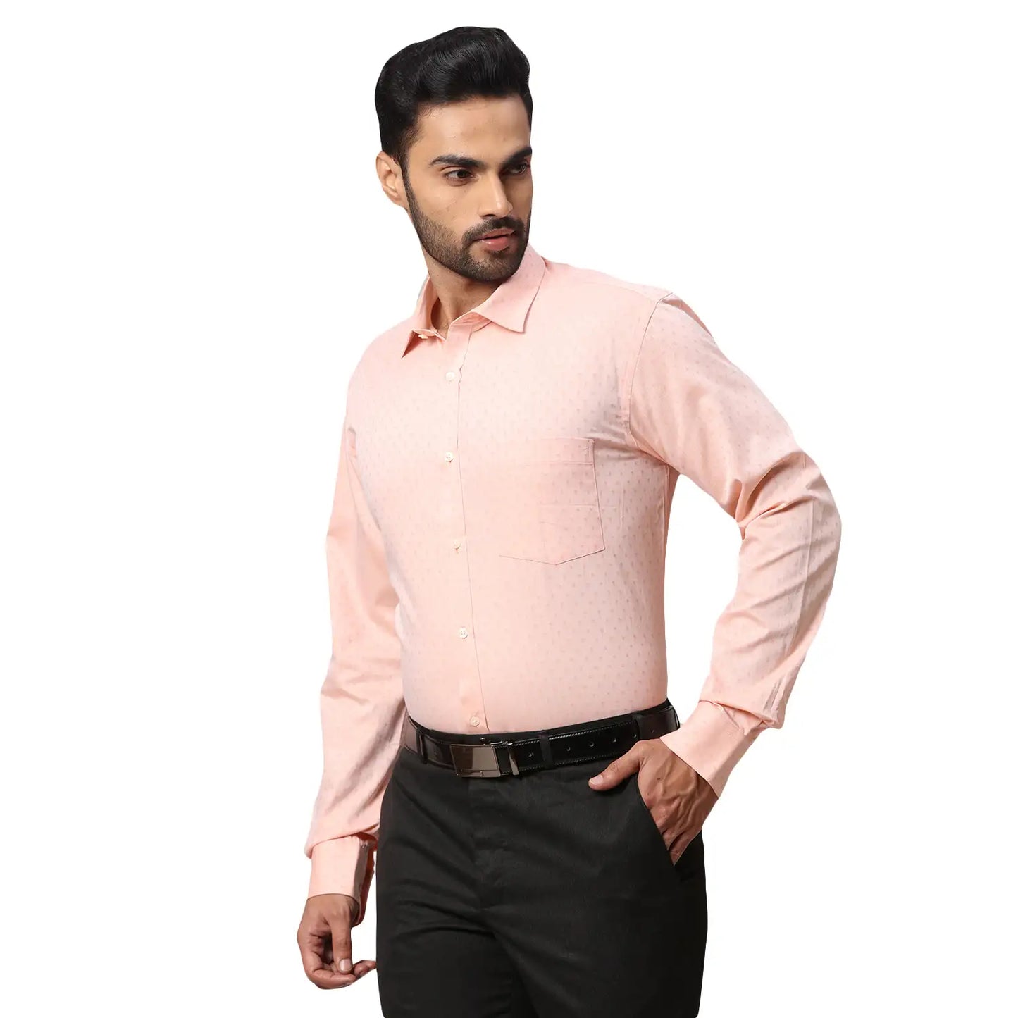 Men Slim Fit Blue Shirt