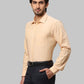 Men Slim Fit Yellow Shirt