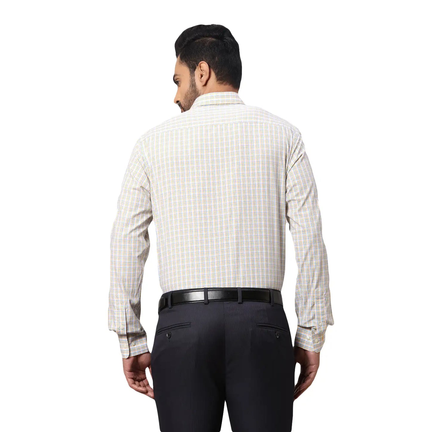 Men Slim Fit Orange Shirt