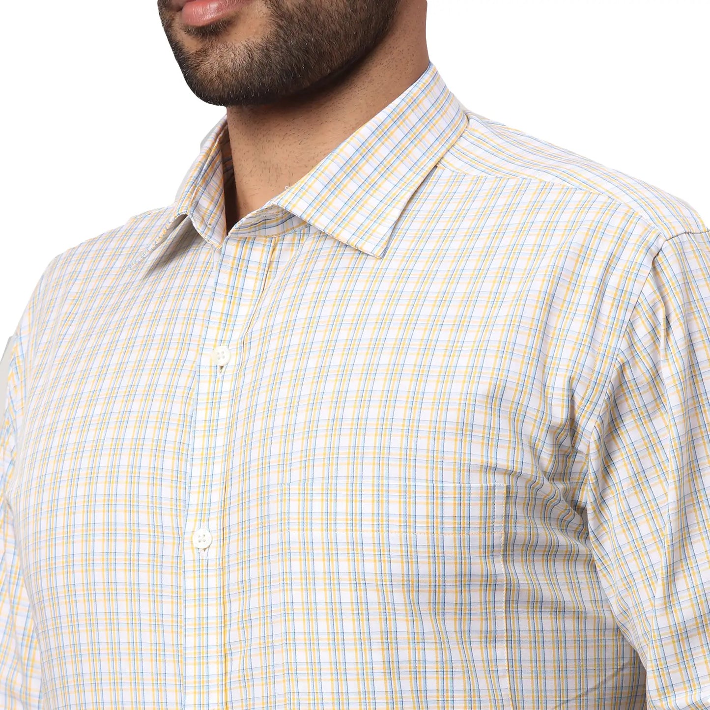 Men Slim Fit Orange Shirt