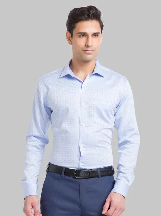 Men Slim Fit Blue Shirt