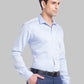 Men Slim Fit Blue Shirt