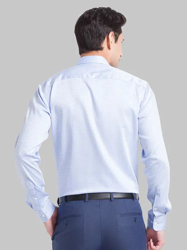 Men Slim Fit Blue Shirt
