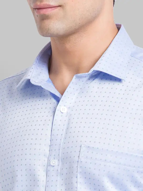Men Slim Fit Blue Shirt