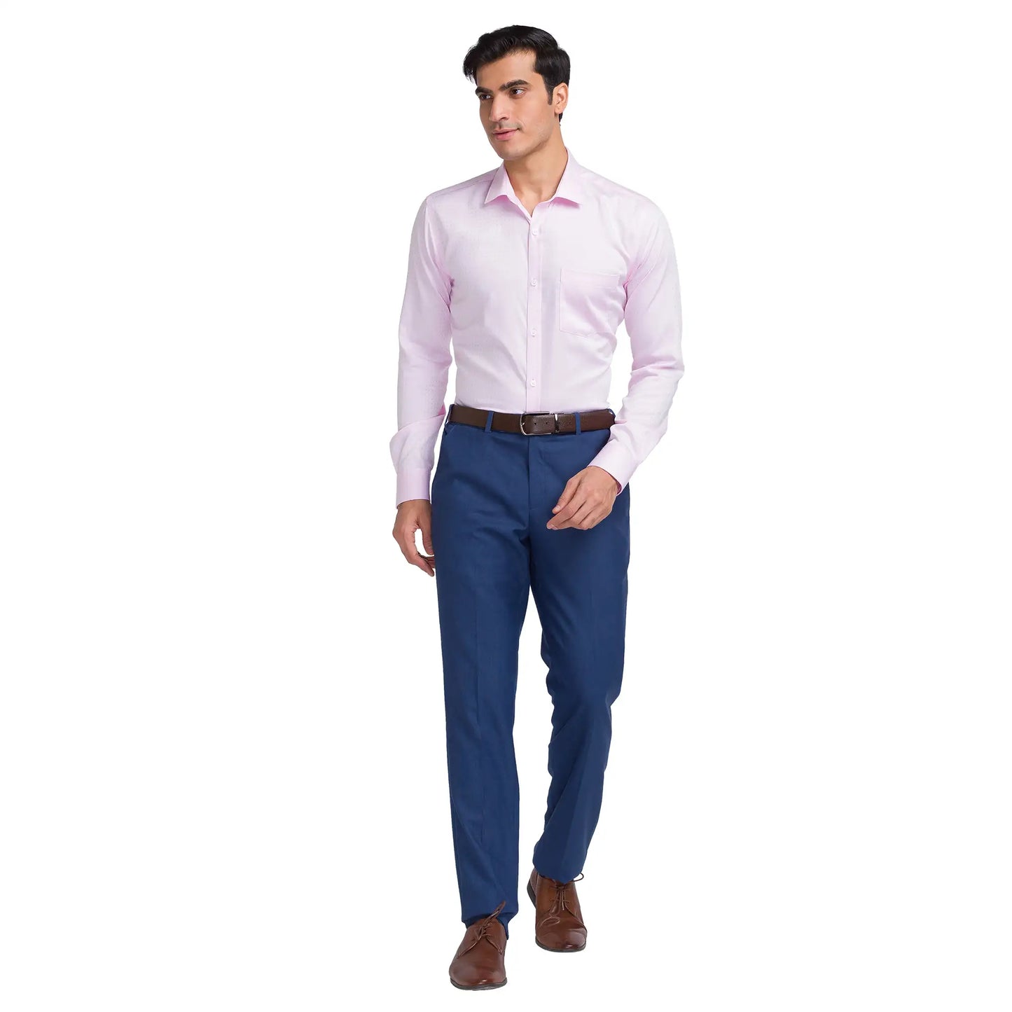 Men Slim Fit Light Yellow Shirt