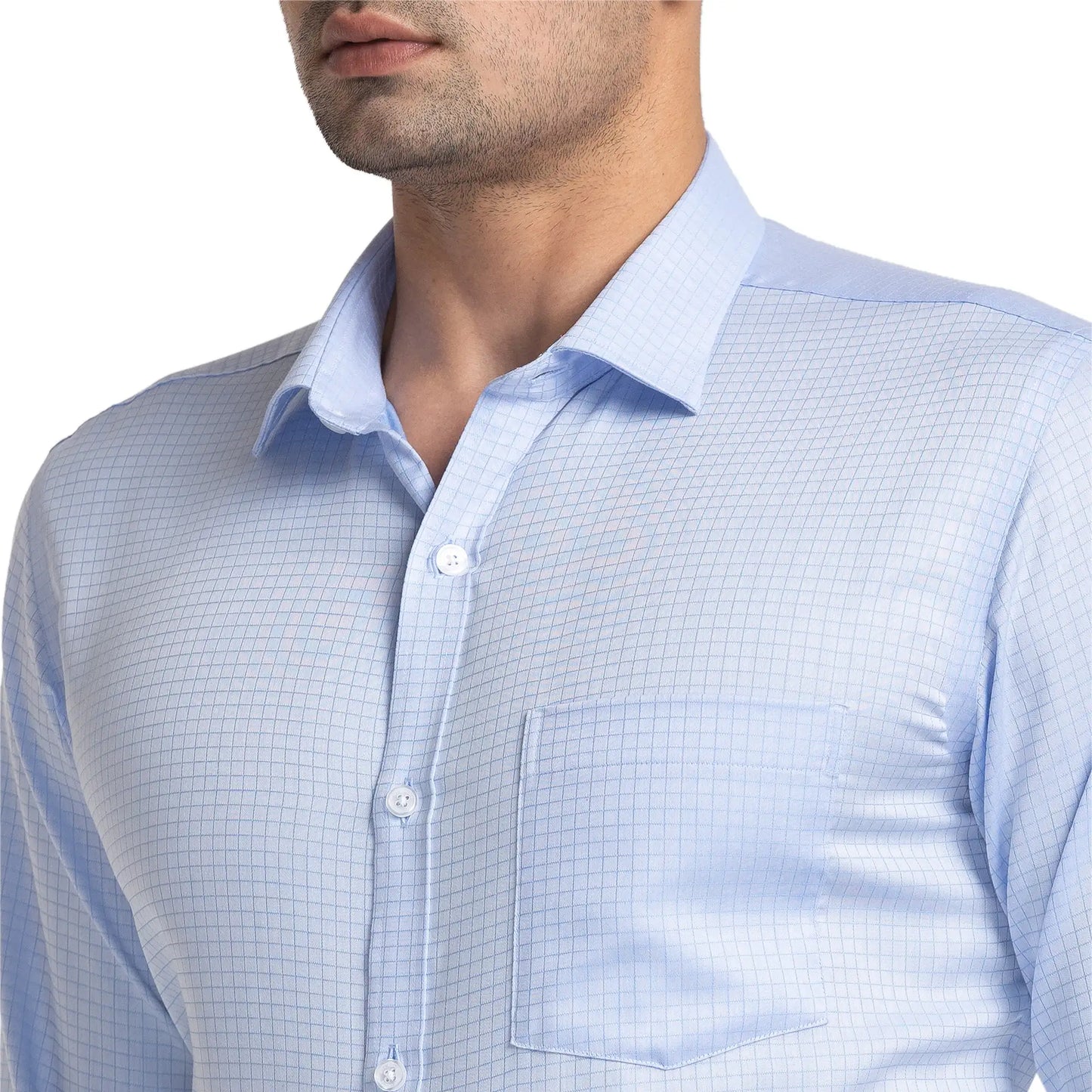 Men Slim Fit White Shirt
