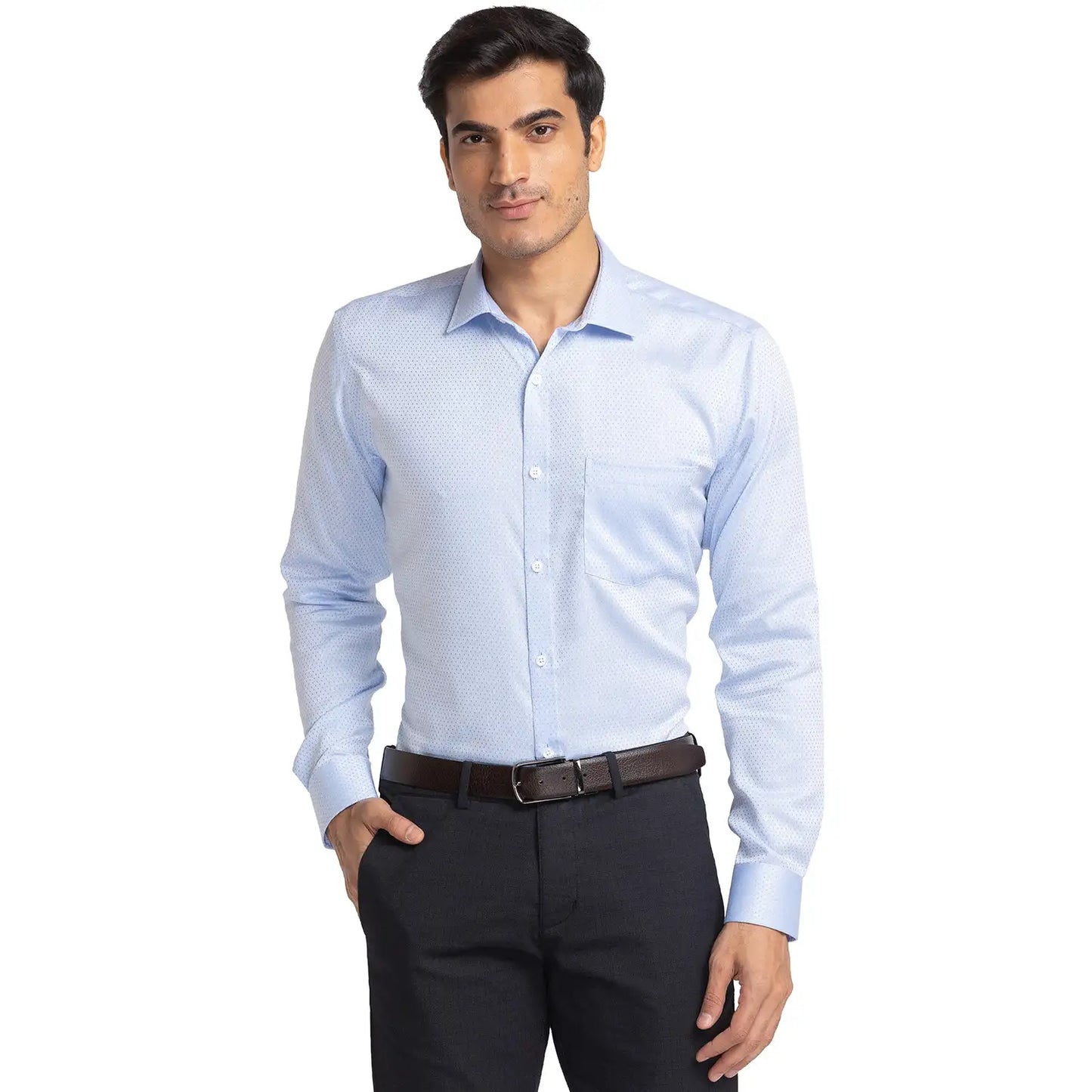 Men Slim Fit Violet Shirt