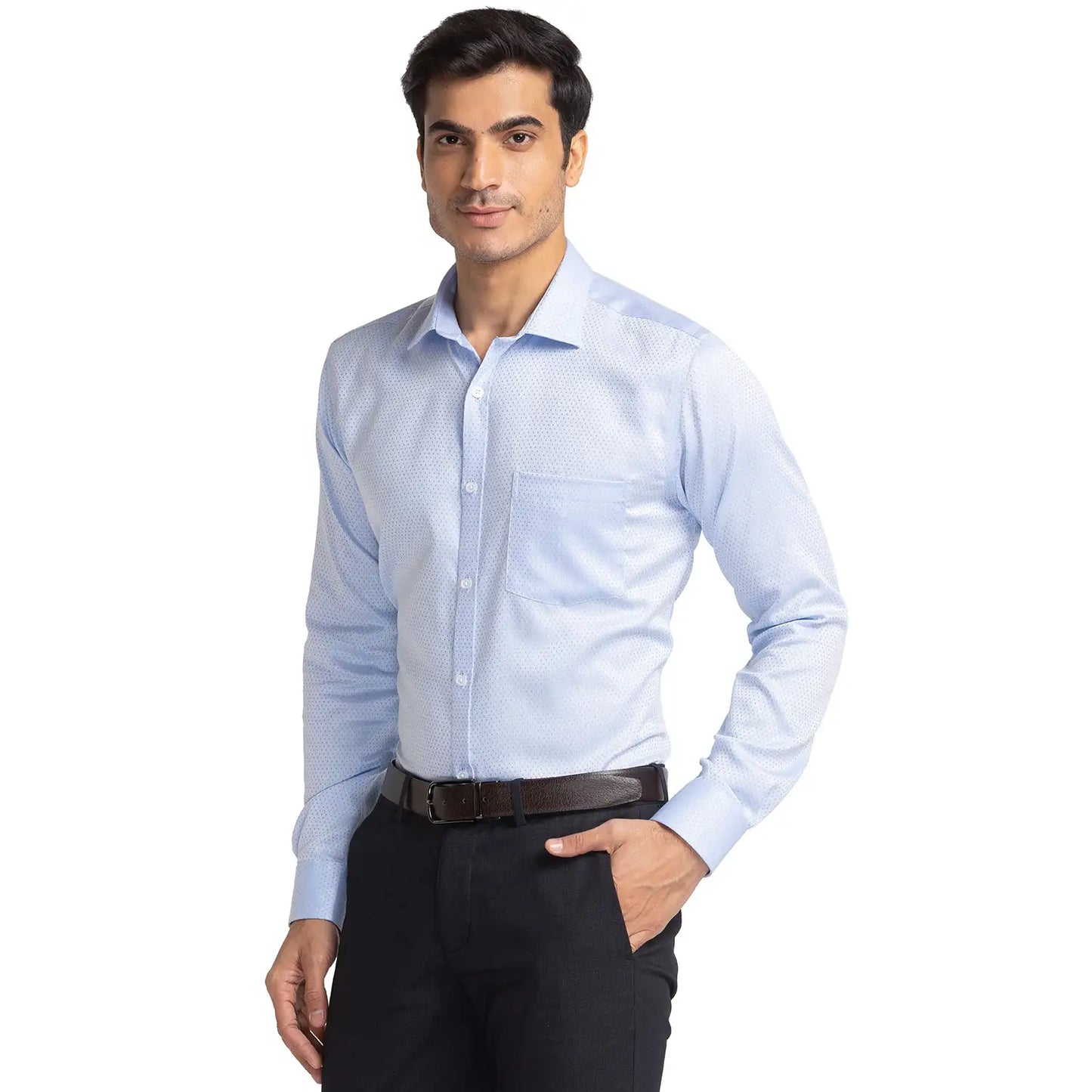Men Slim Fit Violet Shirt