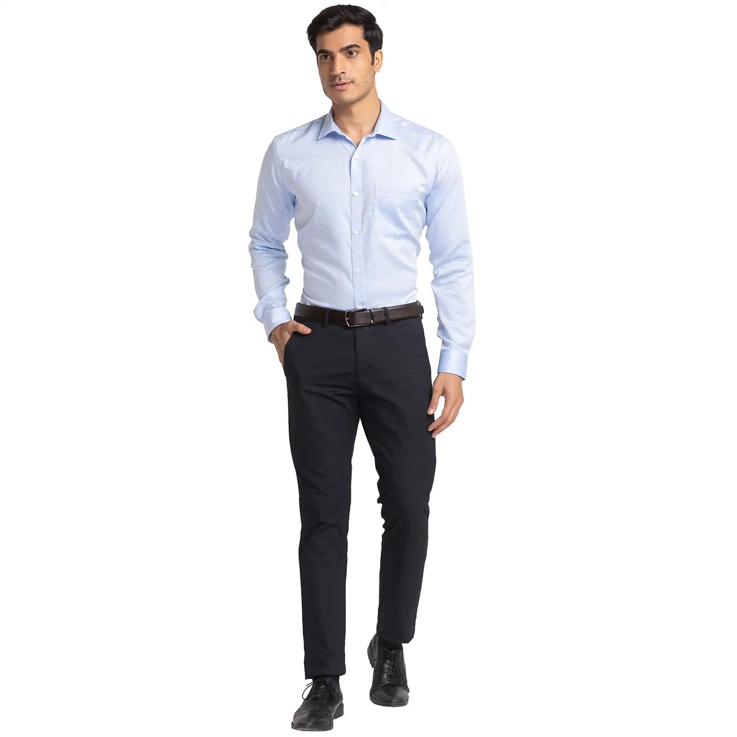 Men Slim Fit Violet Shirt