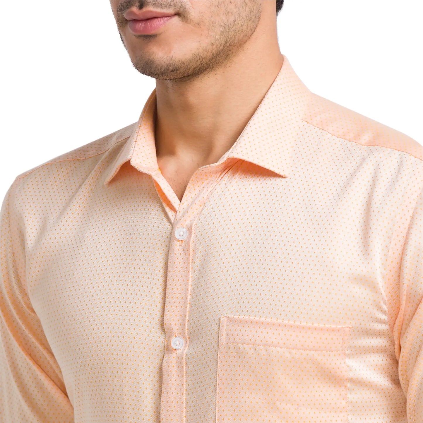 Men Slim Fit Light Green Shirt