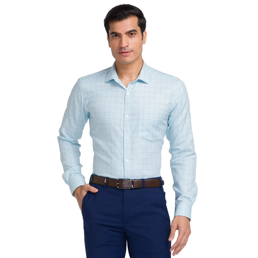 Men Slim Fit Light Yellow Shirt