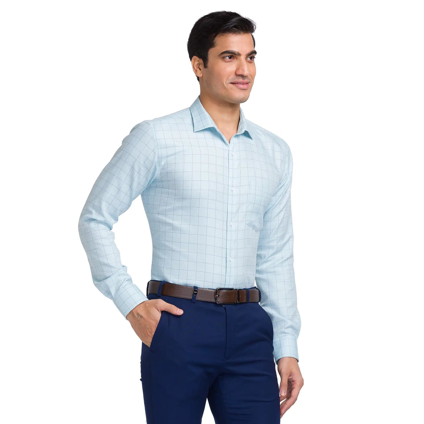 Men Slim Fit Light Yellow Shirt