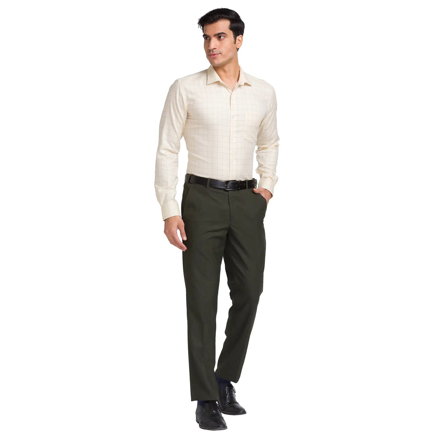 Men Slim Fit Light Blue Shirt