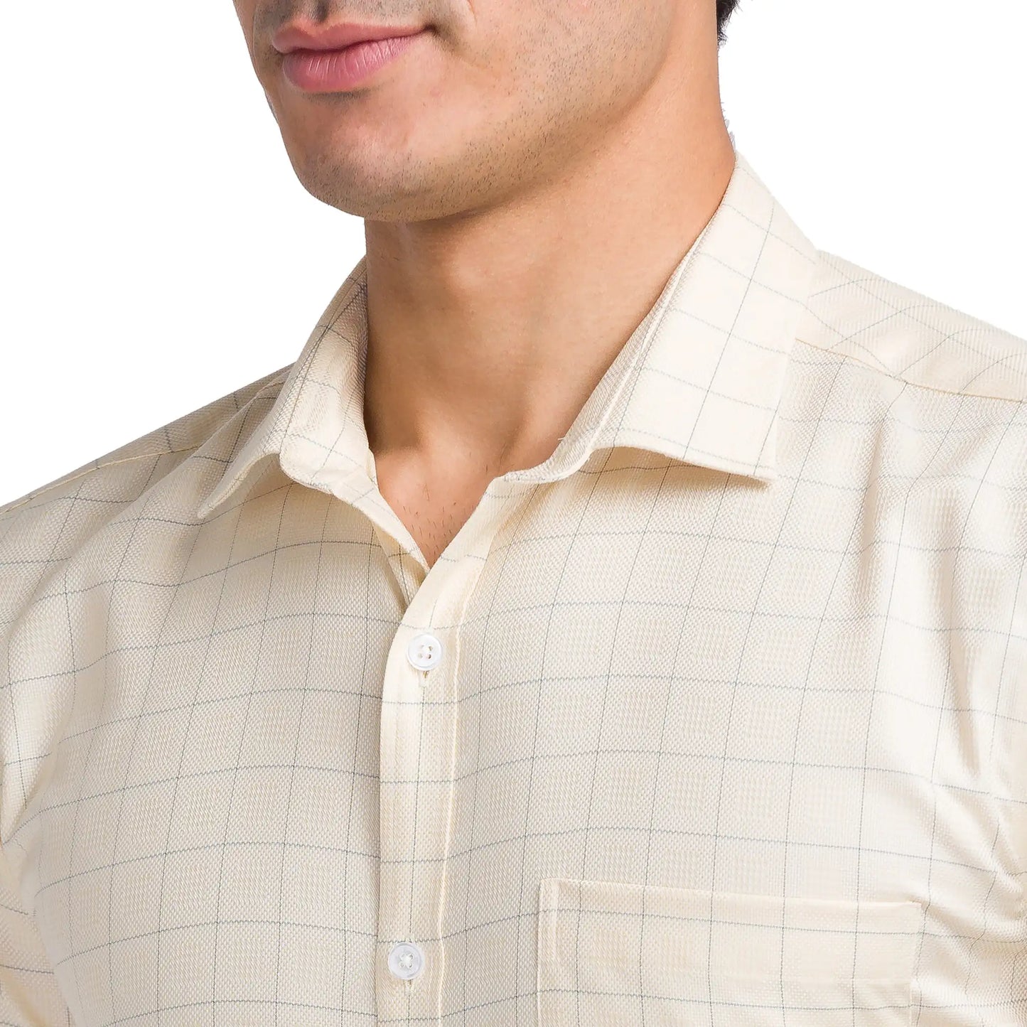Men Slim Fit Light Blue Shirt