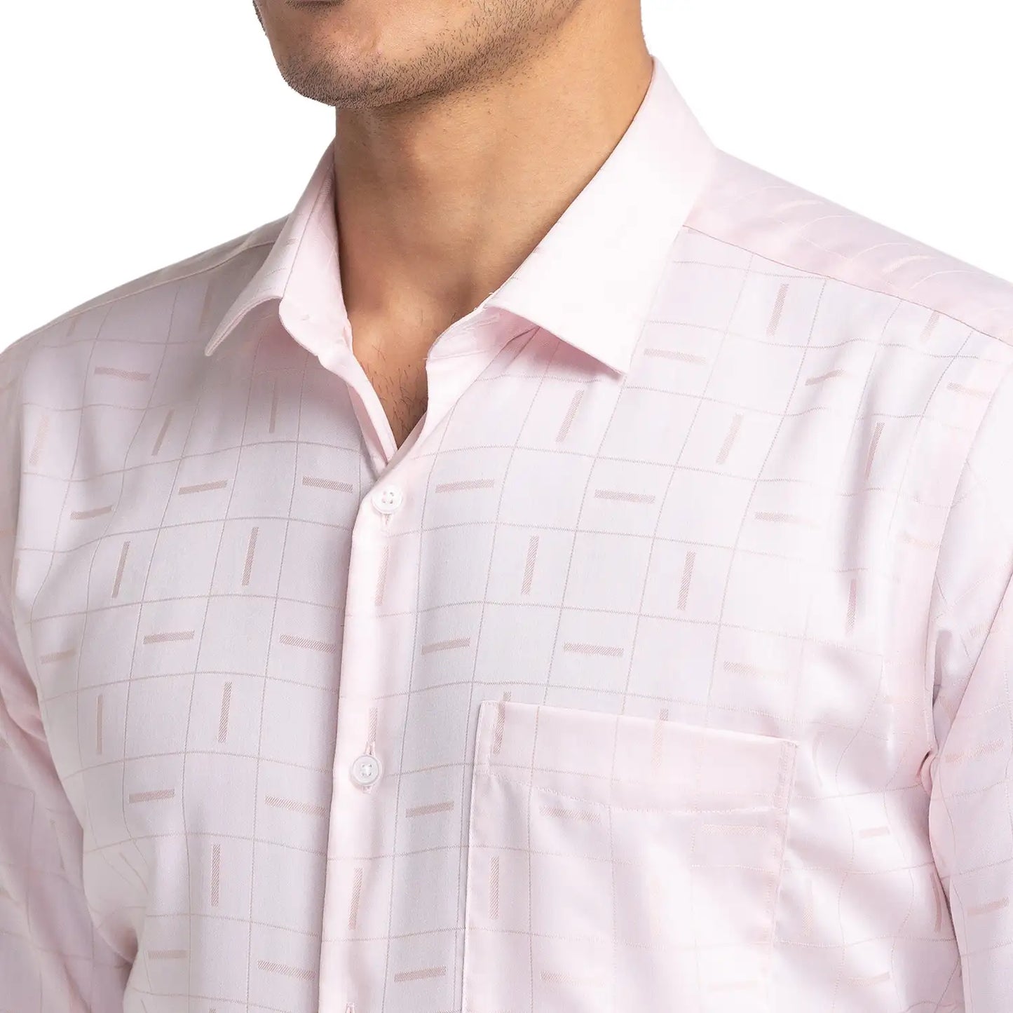 Men Slim Fit Light Blue Shirt