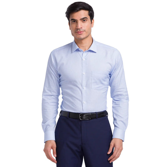Men Slim Fit Light Green Shirt