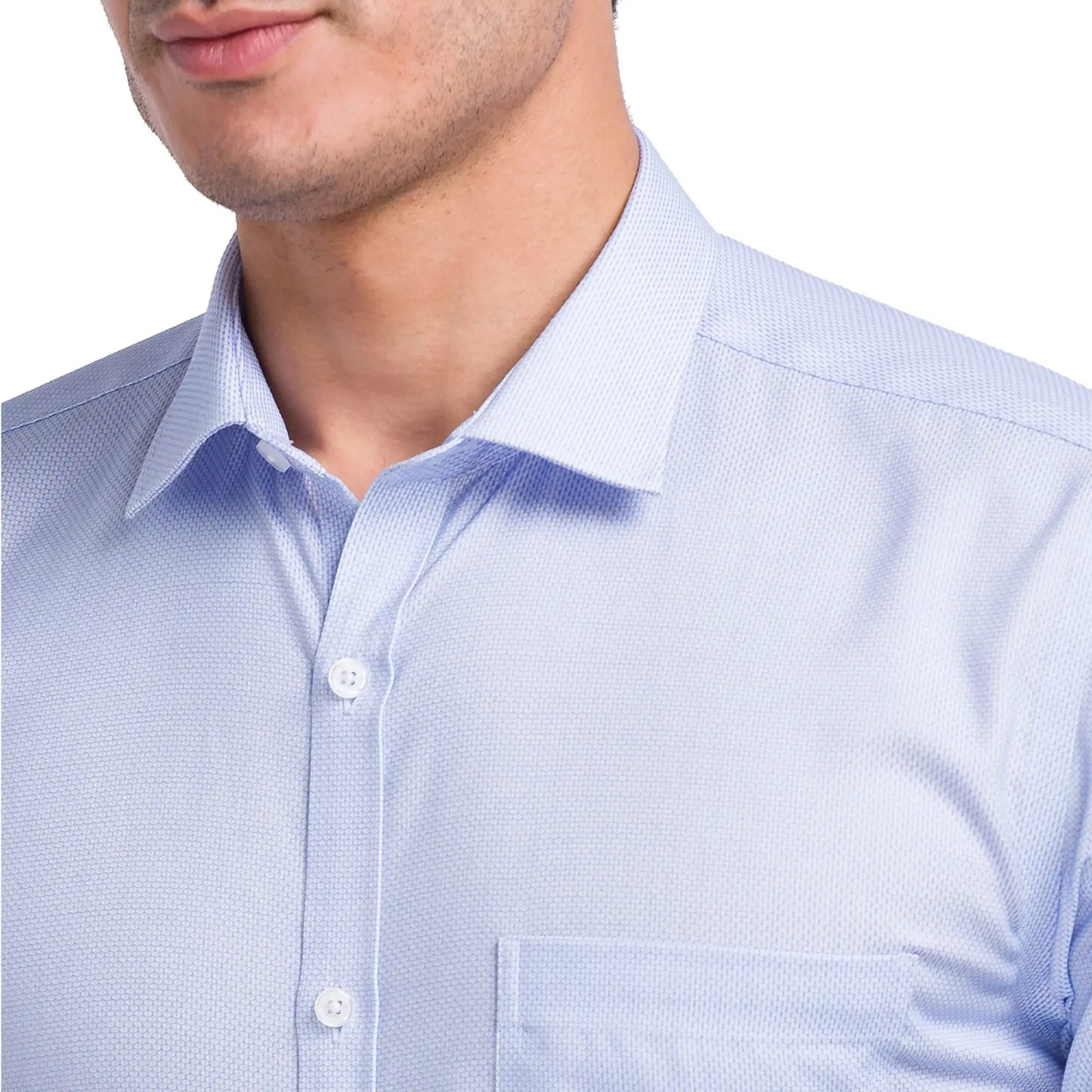 Men Slim Fit Light Green Shirt