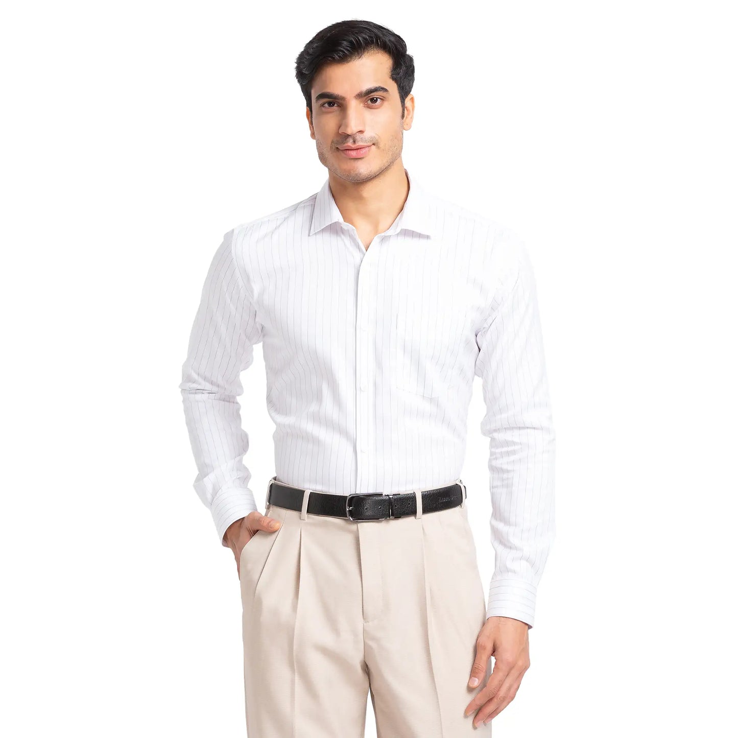 Men Slim Fit Blue Shirt