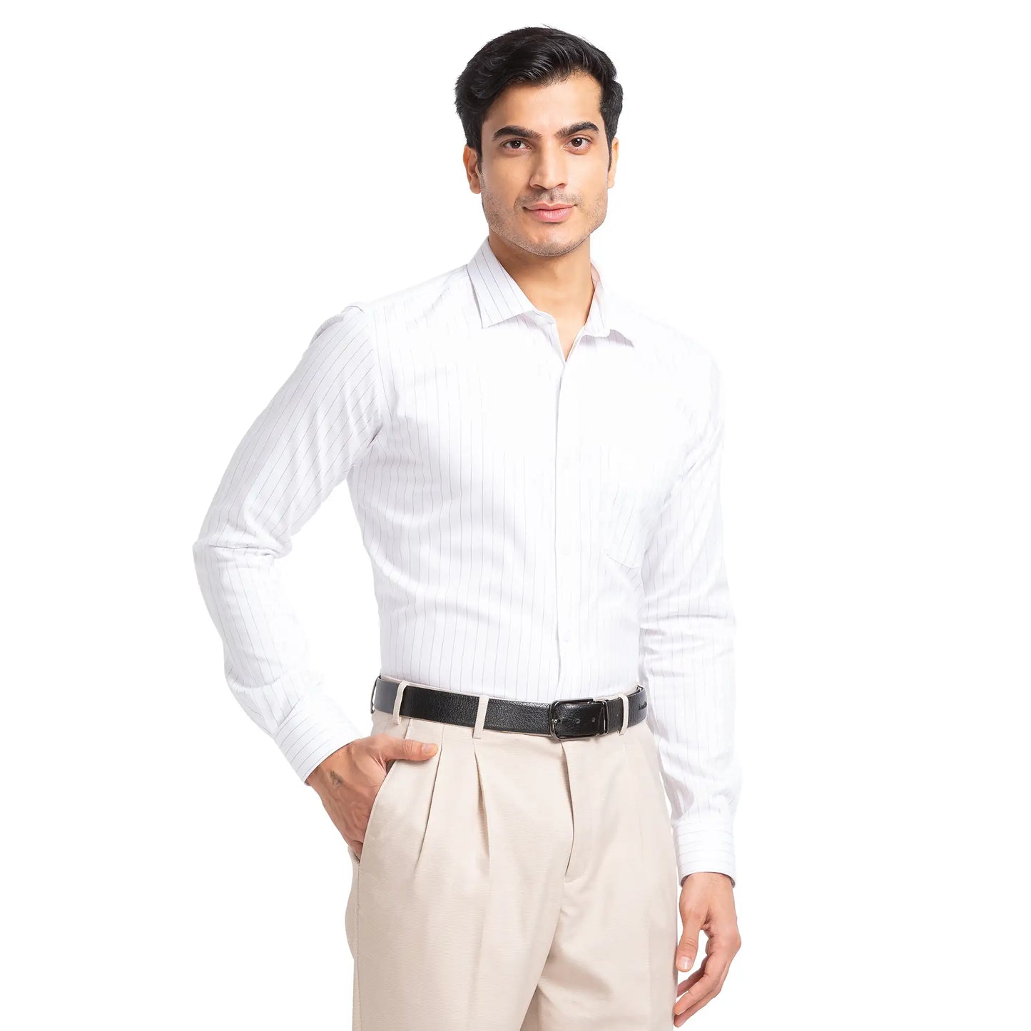 Men Slim Fit Blue Shirt