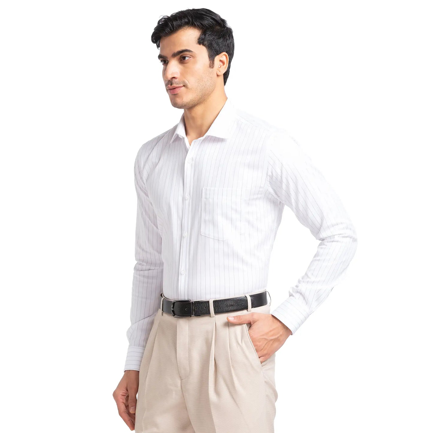Men Slim Fit Blue Shirt