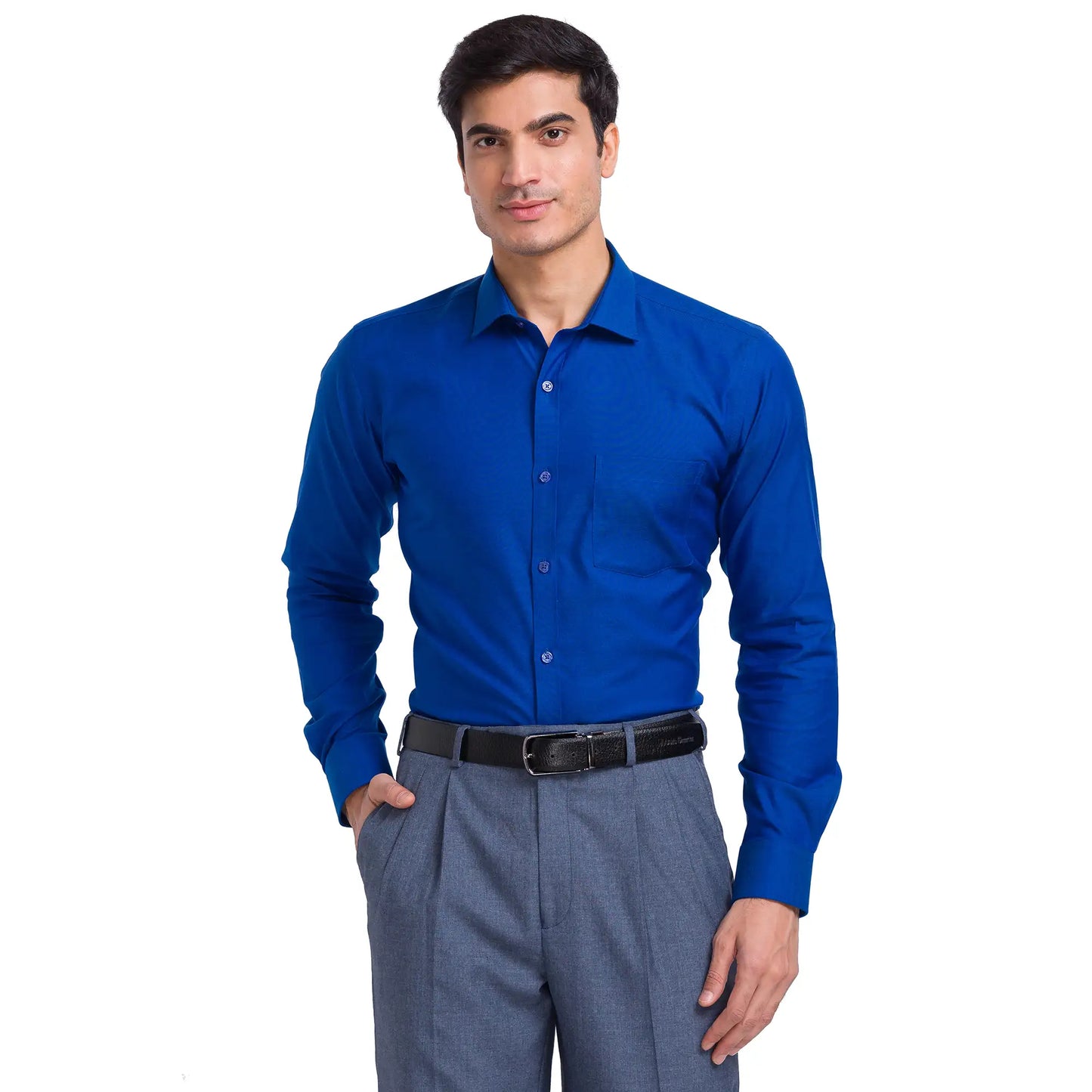 Men Slim Fit Violet Shirt