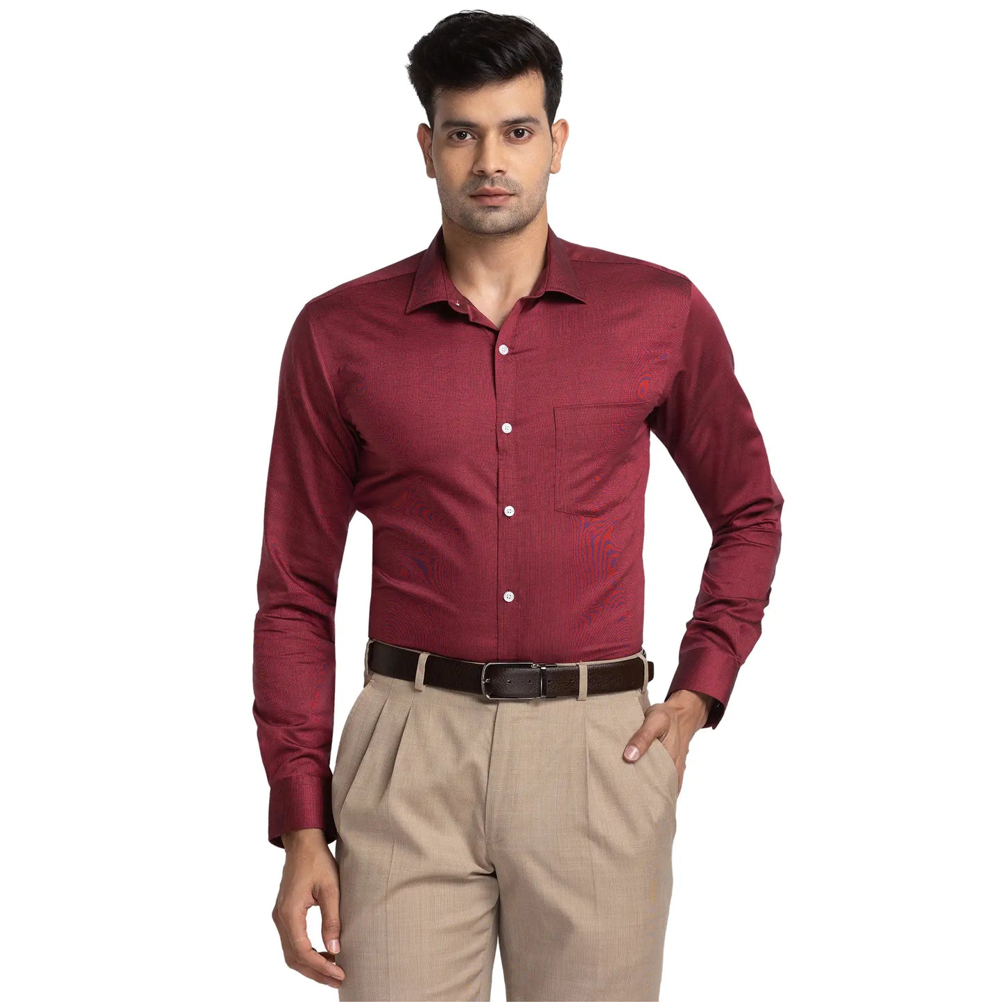 Men Slim Fit Teal Shirt