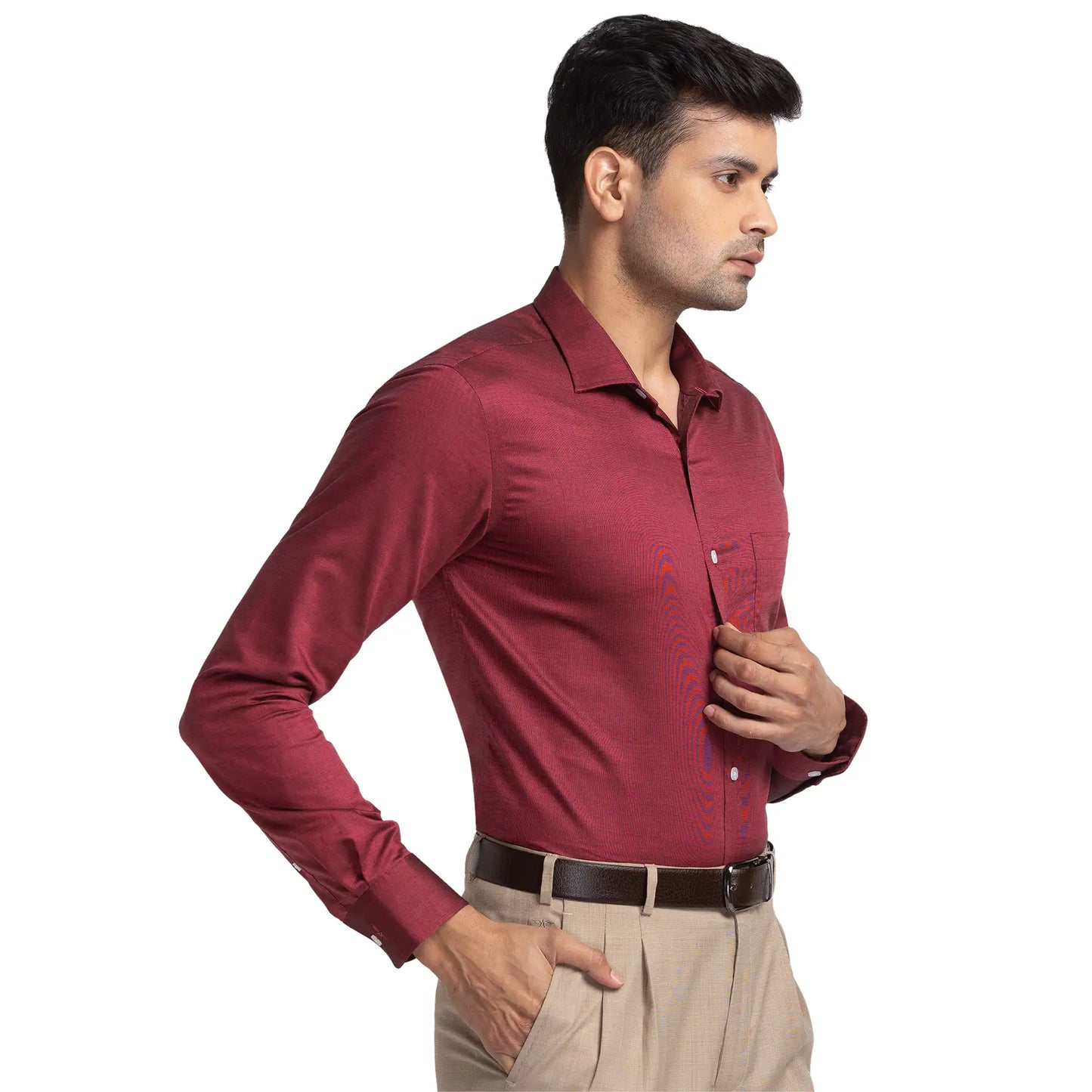 Men Slim Fit Teal Shirt