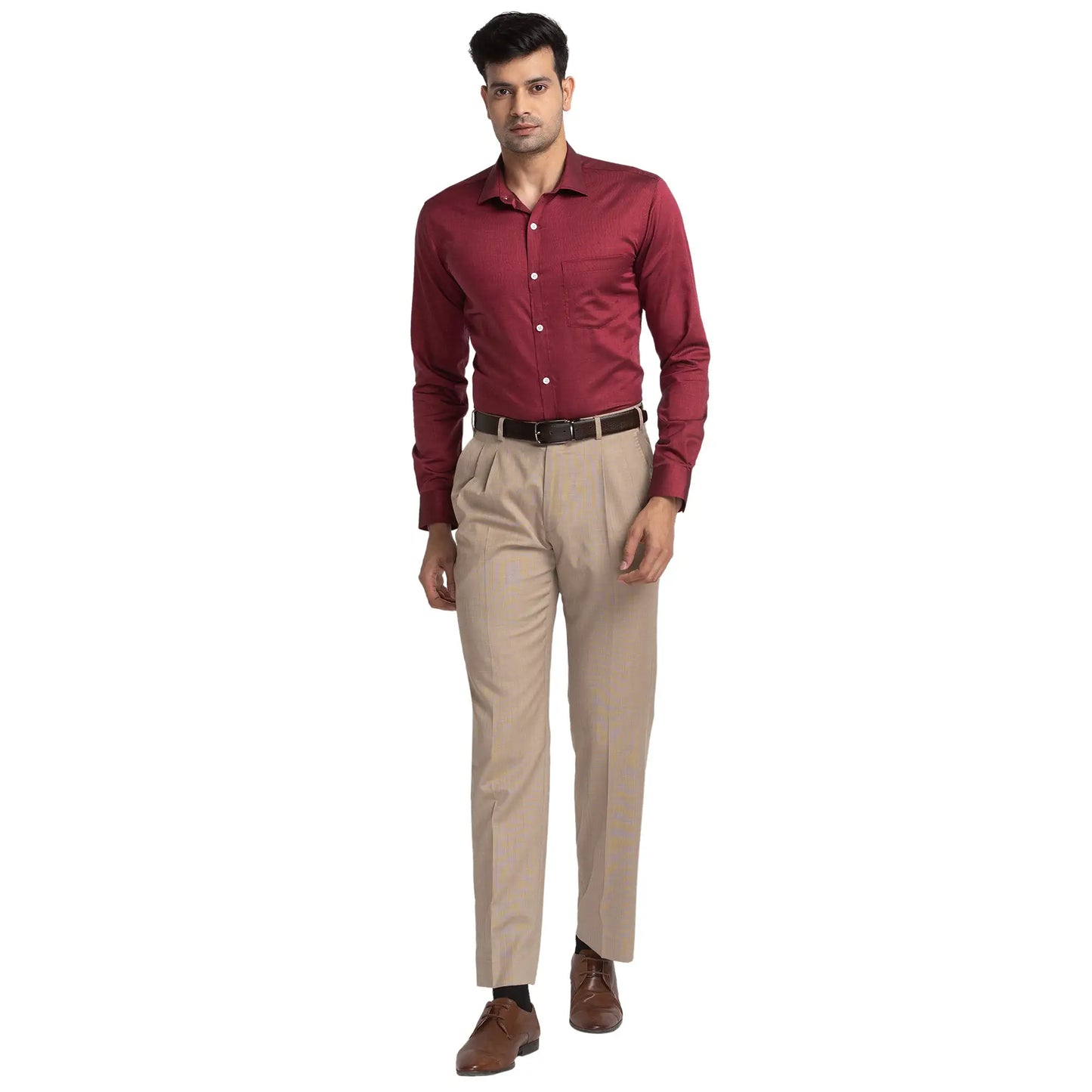 Men Slim Fit Teal Shirt