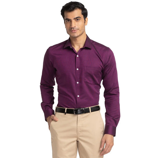 Men Slim Fit Light Blue Shirt