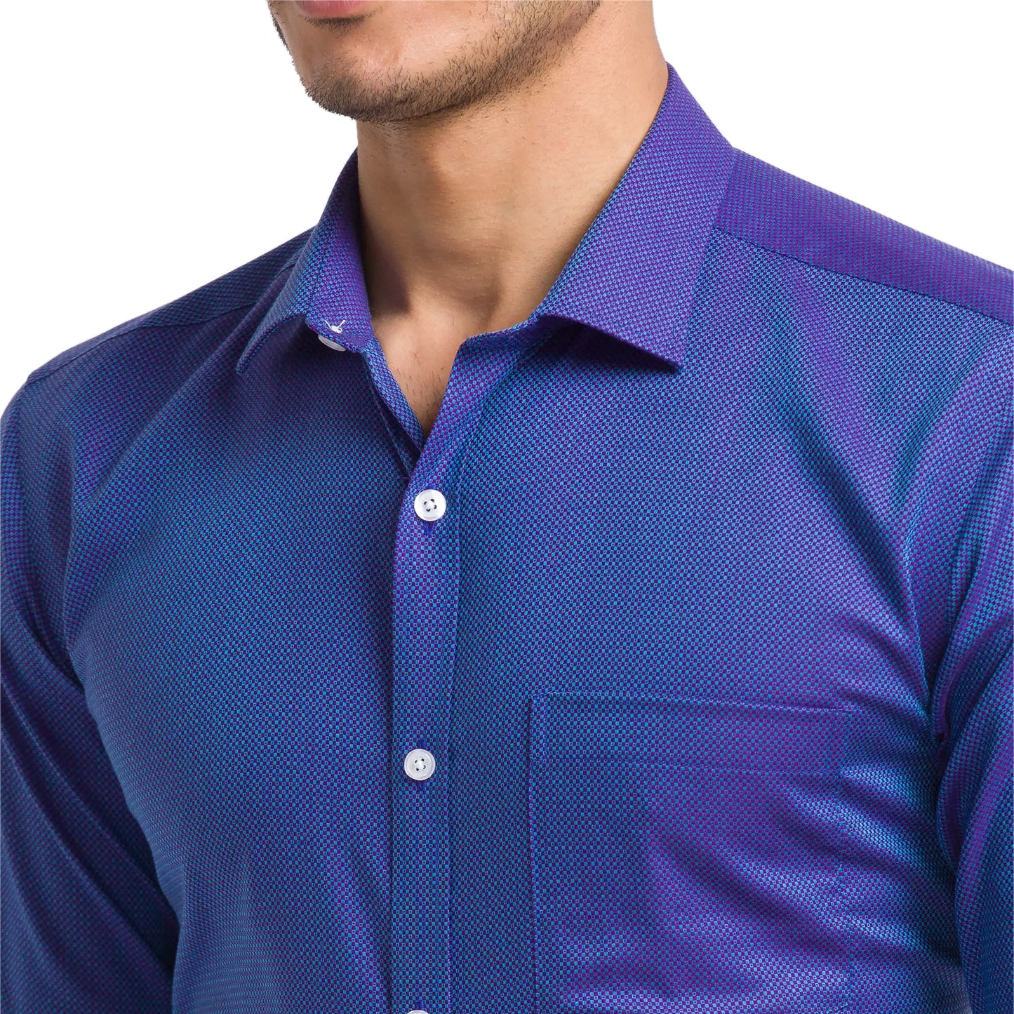 Men Slim Fit Light Pink Shirt