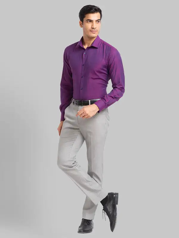 Men Slim Fit Fawn Shirt