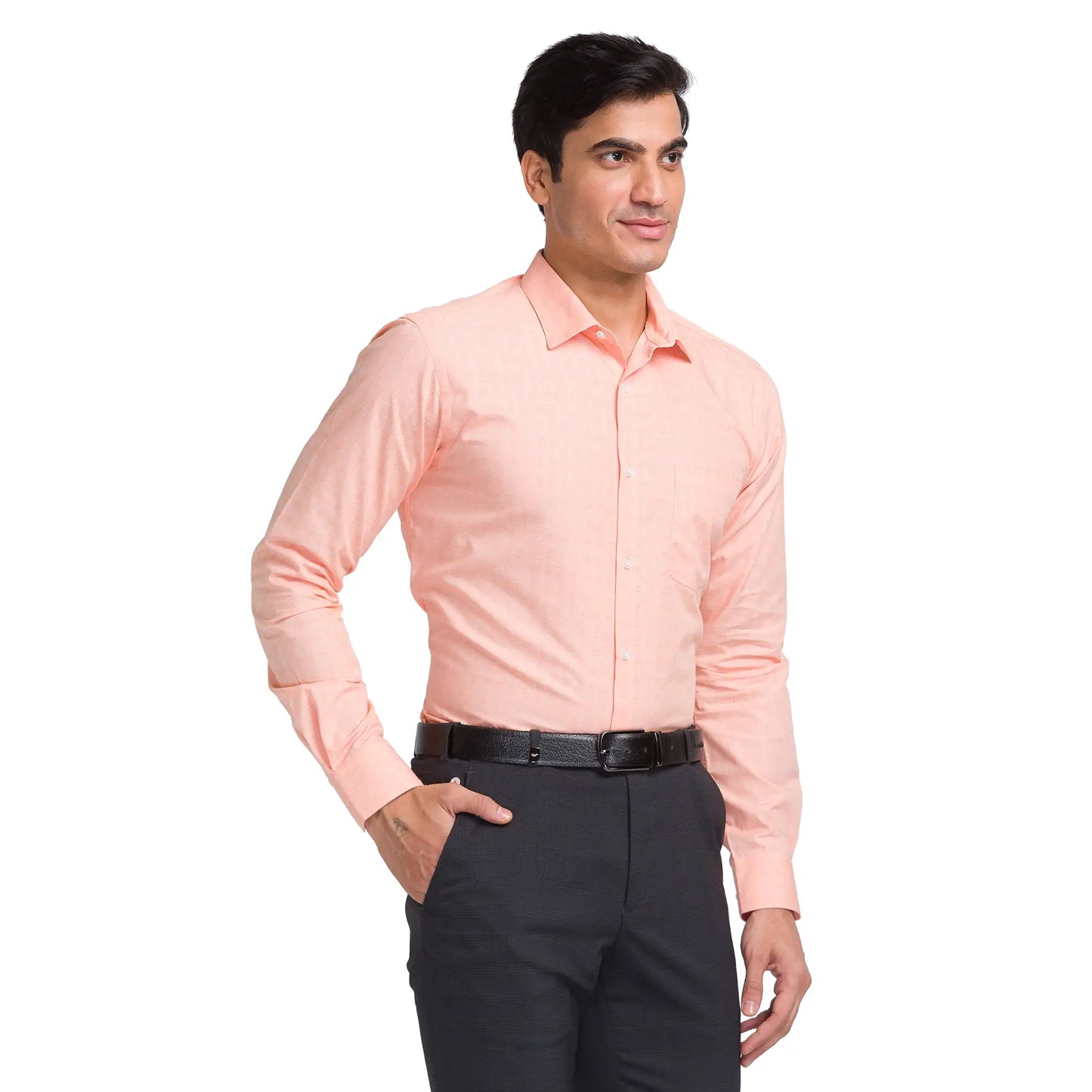 Men Slim Fit Light Violet Shirt