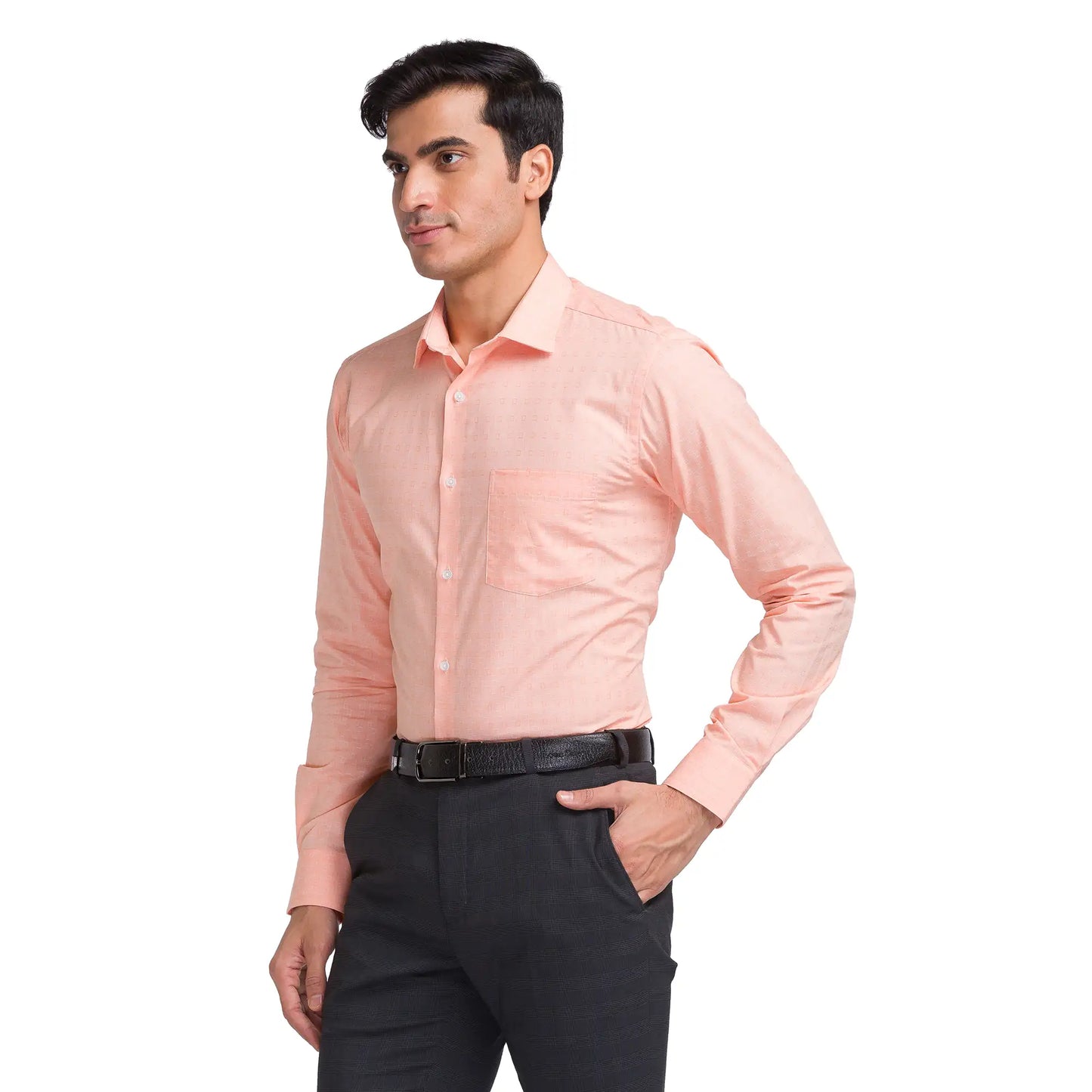 Men Slim Fit Light Violet Shirt