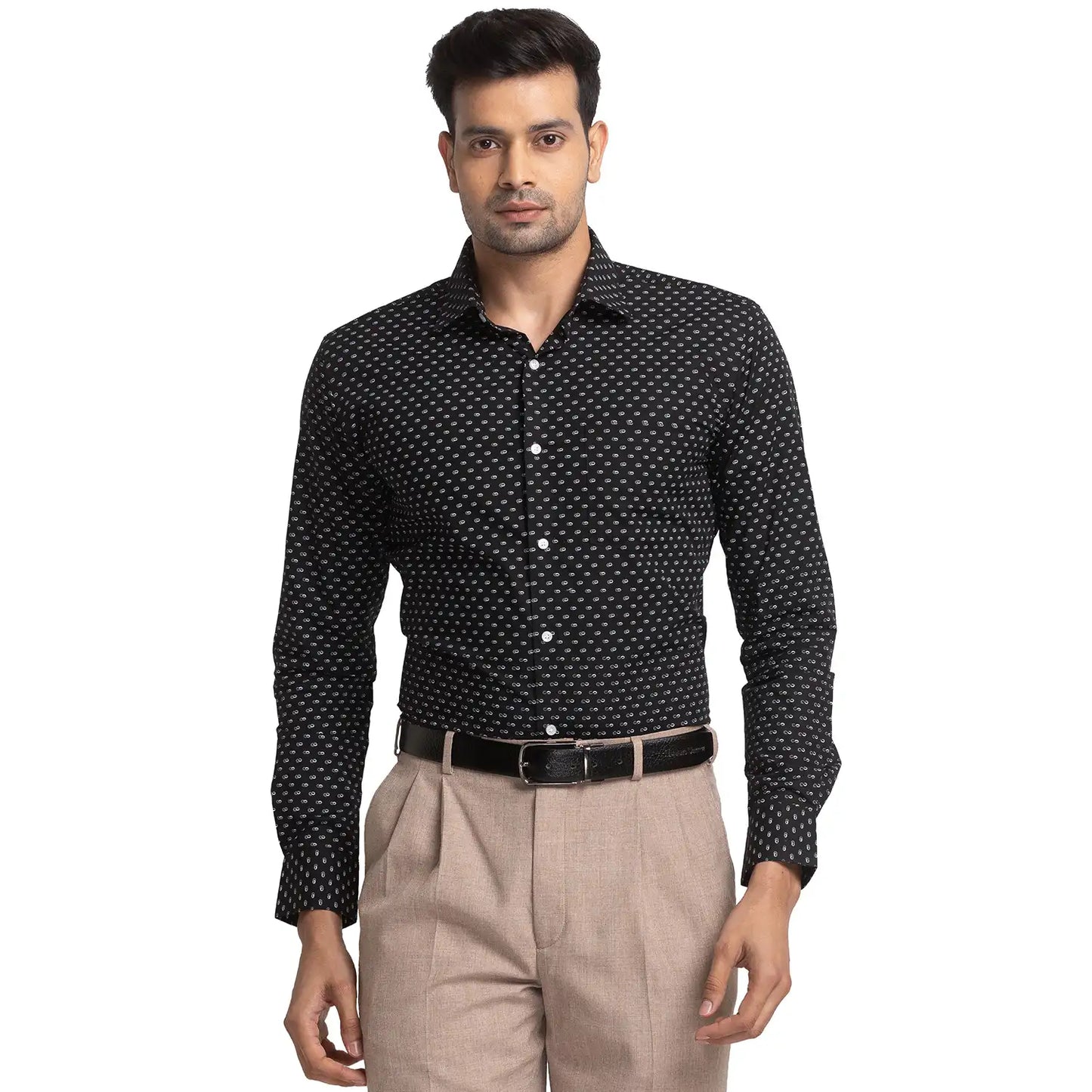 Men Slim Fit Light Blue Shirt