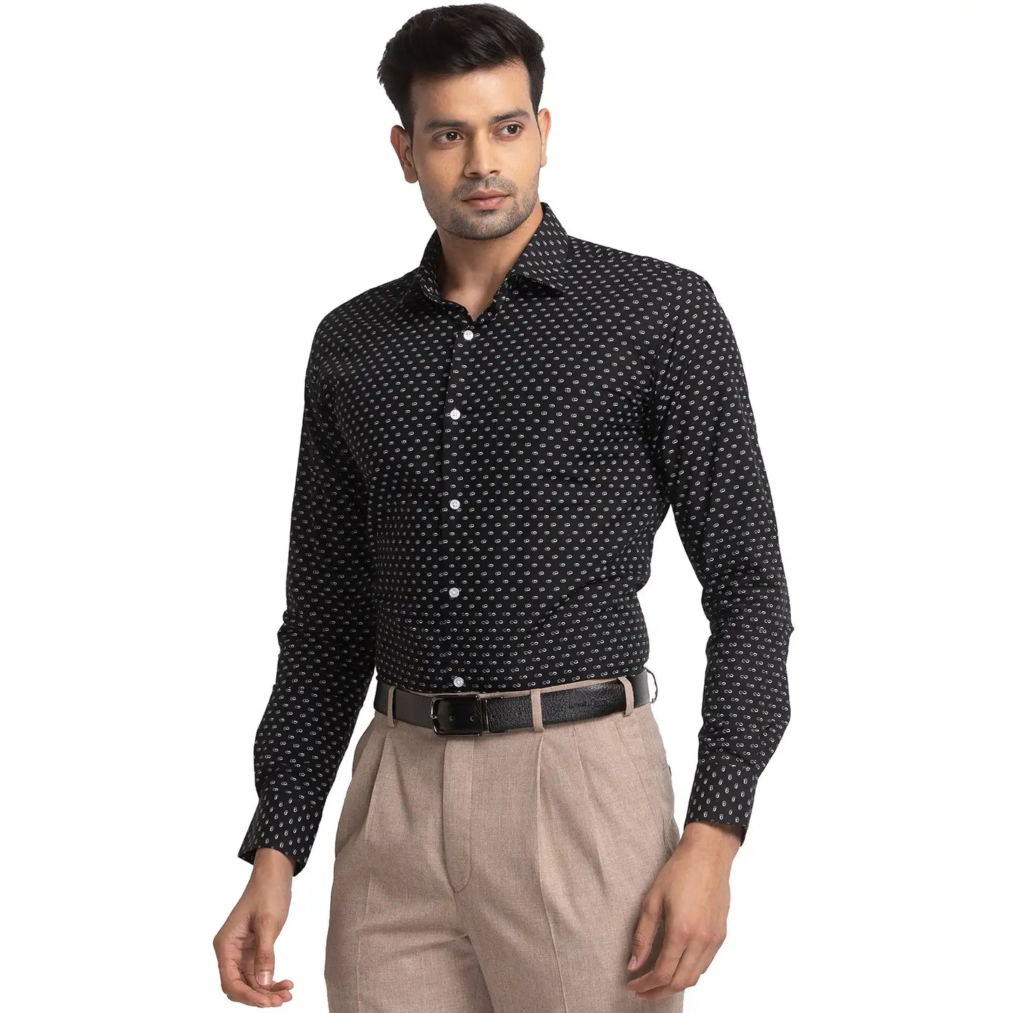 Men Slim Fit Light Blue Shirt
