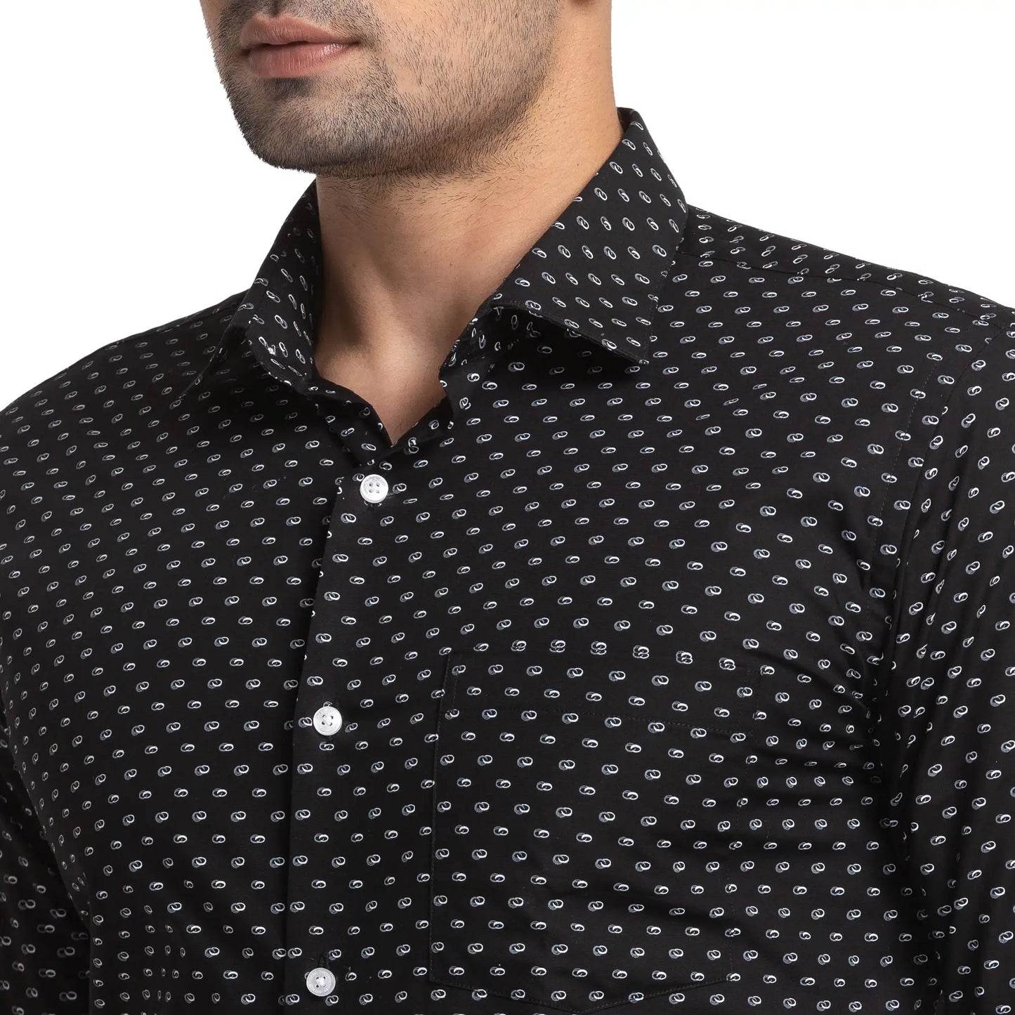 Men Slim Fit Light Blue Shirt
