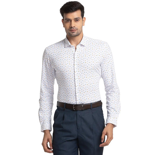Men Slim Fit Light Teal Shirt