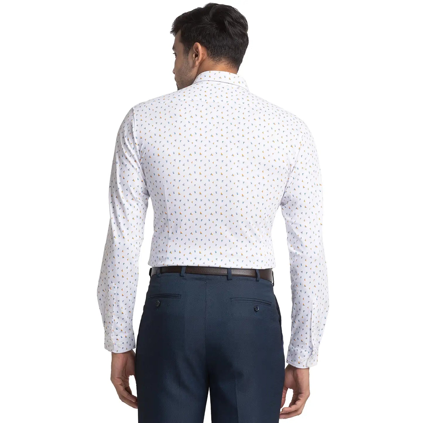 Men Slim Fit Light Teal Shirt