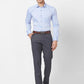 Park Avenue Men Orange Structure Slim Fit Cotton Cut Away Collar Shirt