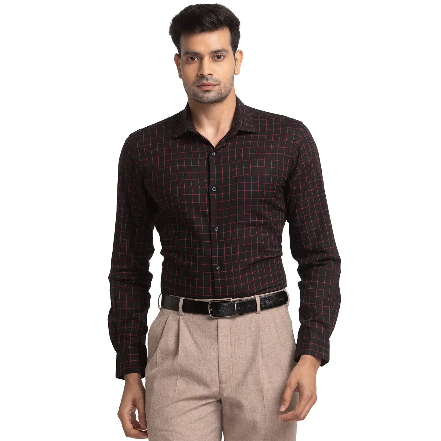 Men Slim Fit Light Blue Shirt