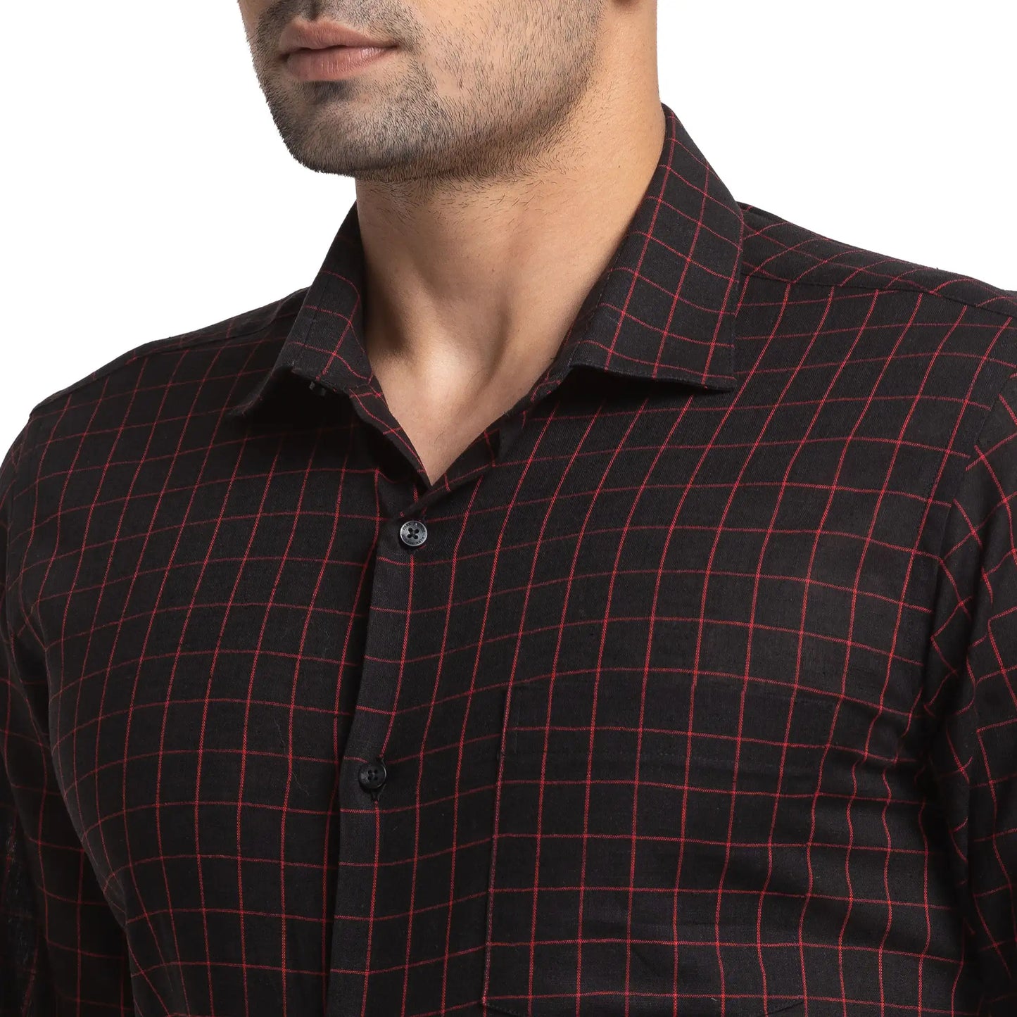 Men Slim Fit Light Blue Shirt