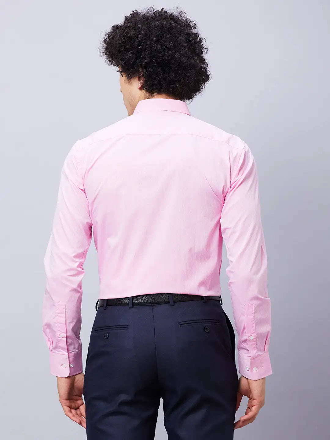 Park Avenue Men Blue Twill Slim Fit Cotton Blend Shirts