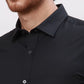 Men Black Slim Fit Twill Cotton Shirts
