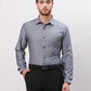 Men Blue Slim Fit Fil-A-Fil Cotton Shirts