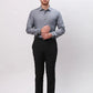 Men Blue Slim Fit Fil-A-Fil Cotton Shirts