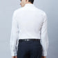 Men White Slim Fit Twill Cotton Shirts