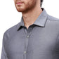 Men Violet Slim Fit Solid  Cotton   Shirts