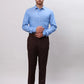 Men Grey Slim Fit Fil-A-Fil Cotton Shirts