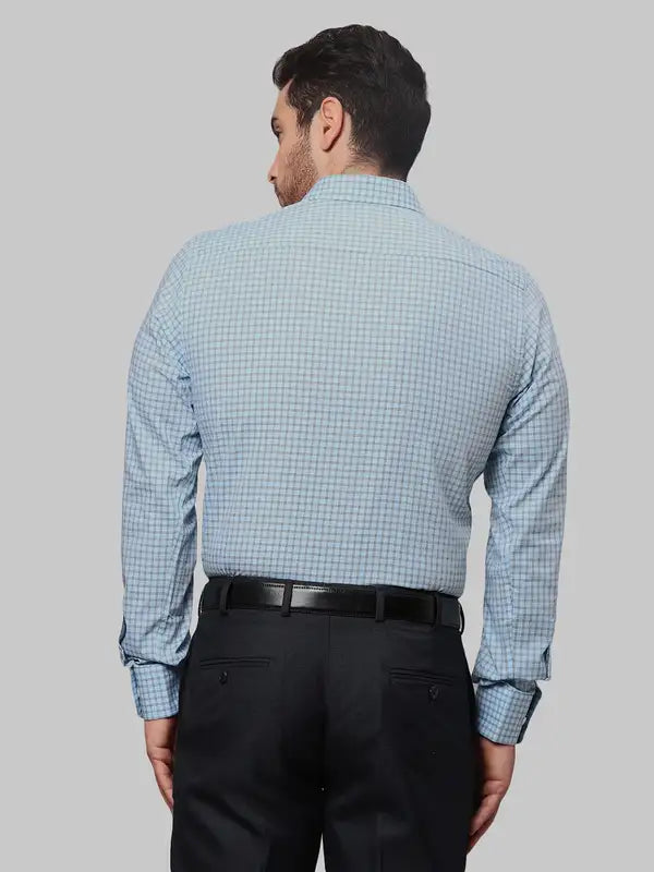 Men Slim Fit Orange Shirt