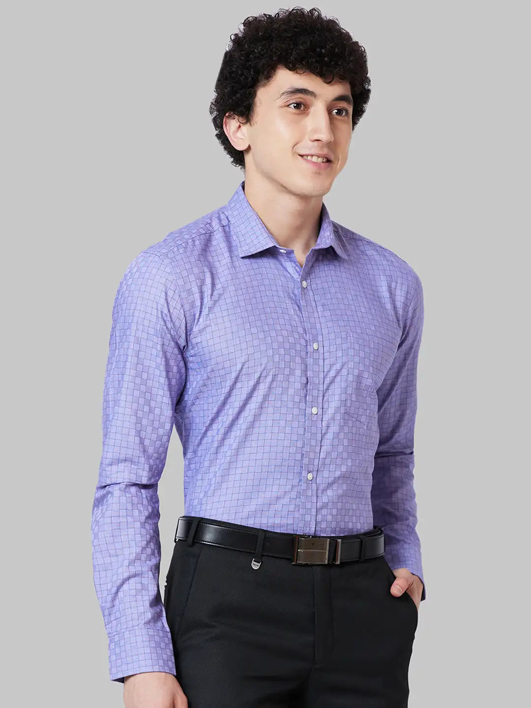 Men Comfort Fit Yellow Shirt